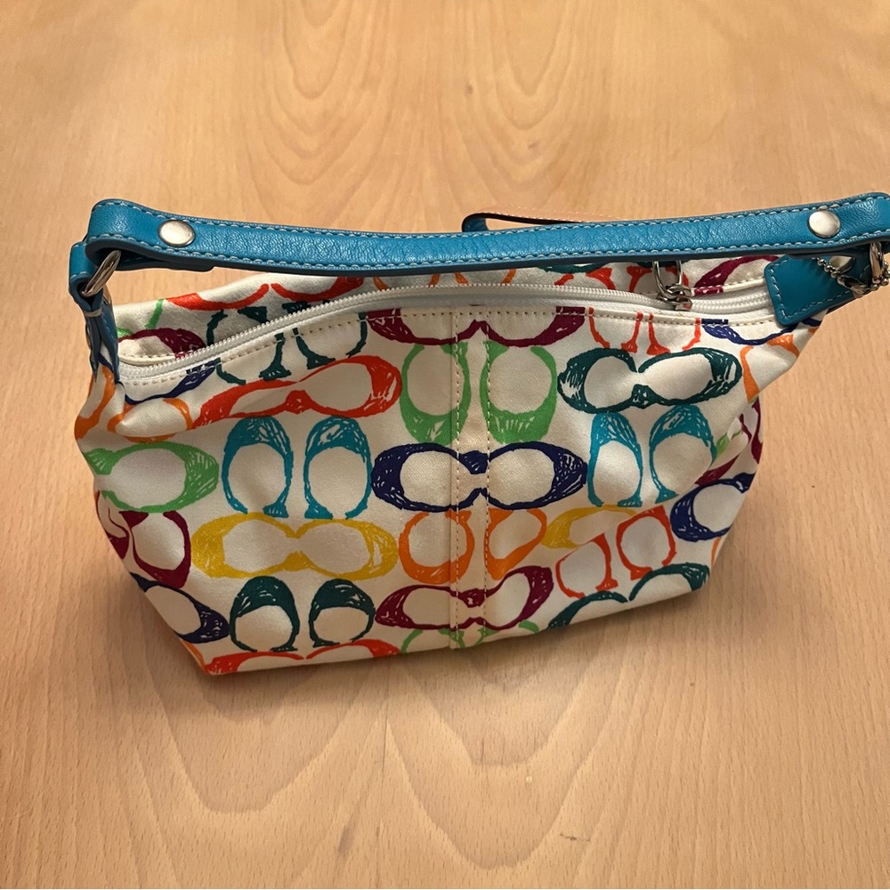 COACH Limited Edition Multicolour Mini Scribble Purse - Picture 3 of 7